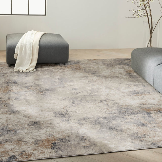 Calvin Klein Home Ck005 Enchanting Ech07 Ivory Grey Rug.