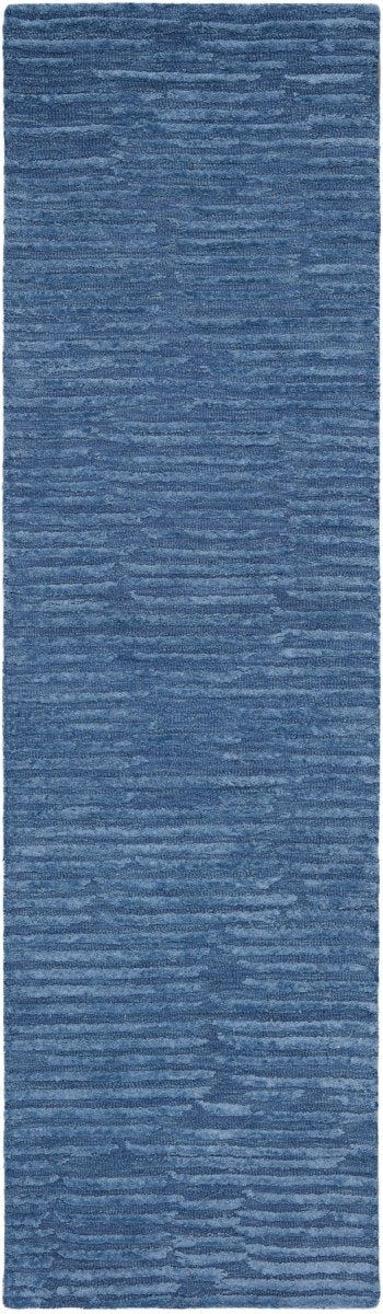 Calvin Klein Home Ck010 Linear Lnr01 Blue Rug.