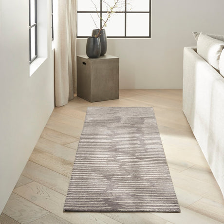 Calvin Klein Home Ck010 Linear Lnr01 Grey Rug.