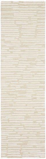 Calvin Klein Home Ck010 Linear Lnr01 Ivory Rug.