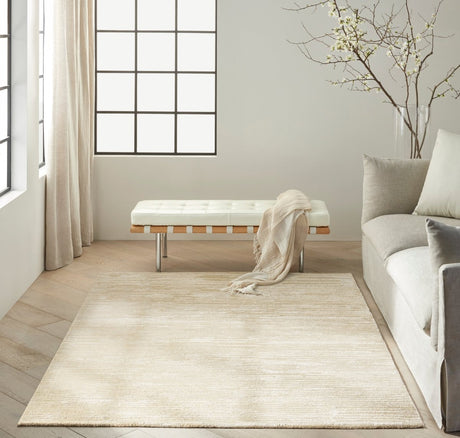 Calvin Klein Home Ck010 Linear Lnr01 Ivory Rug.