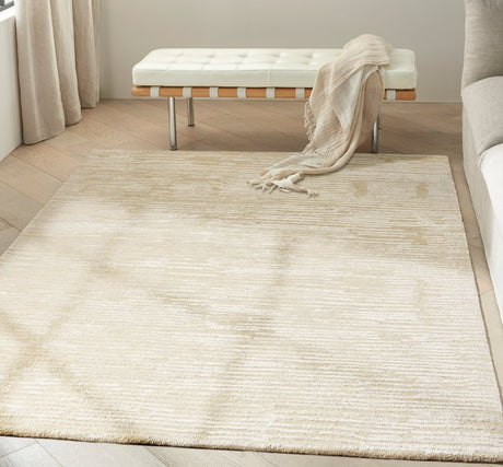 Calvin Klein Home Ck010 Linear Lnr01 Ivory Rug.