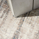 Calvin Klein Home Ck022 Infinity Ifn02 Ivory Grey Blue Rug.