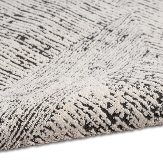 Calvin Klein Home Ck024 Irradiant Irr01 Cream Black Rug.