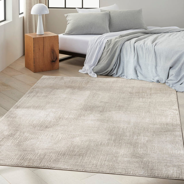 Calvin Klein Home Ck024 Irradiant Irr01 Silver Rug.