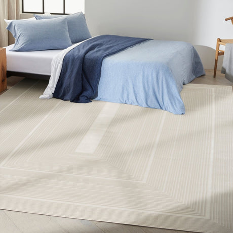 Calvin Klein Home Ck024 Irradiant Irr02 Ivory Rug.