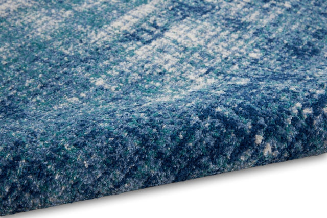 Calvin Klein Home River Flow Rfv02 Teal/Ivory Blue Rugs.