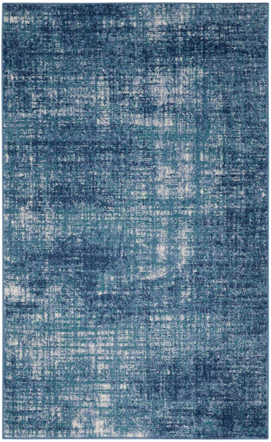 Calvin Klein Home River Flow Rfv02 Teal/Ivory Blue Rugs - Calvin Klein Home - 99446845689