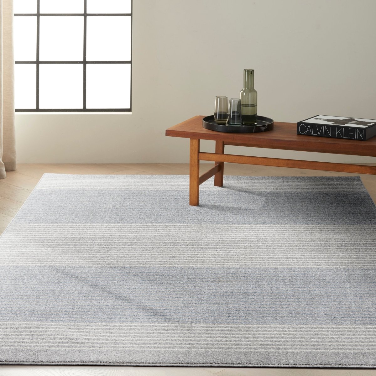 Calvin Klein Home River Flow Rfv06 Grey Rugs.