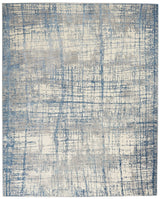 Calvin Klein Home Rush Ck950 Ivory Blue Rugs.