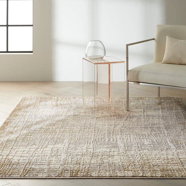 Calvin Klein Home Rush Ck950 Ivory/Taupe Rugs.