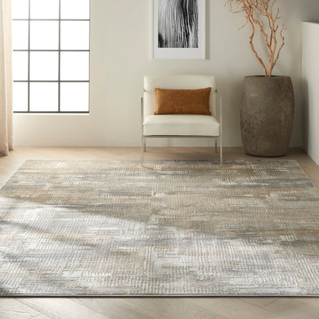 Calvin Klein Home Rush Ck951 Grey/Beige Rugs.