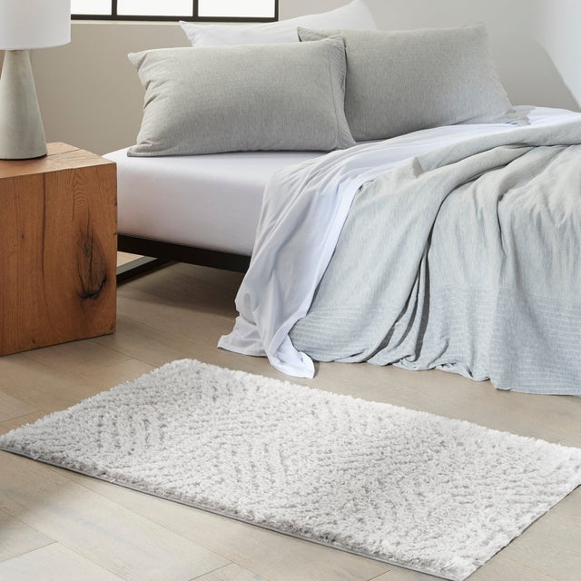 Calvin Klein Home Surfaces Sfc01 Silver Grey Rug.