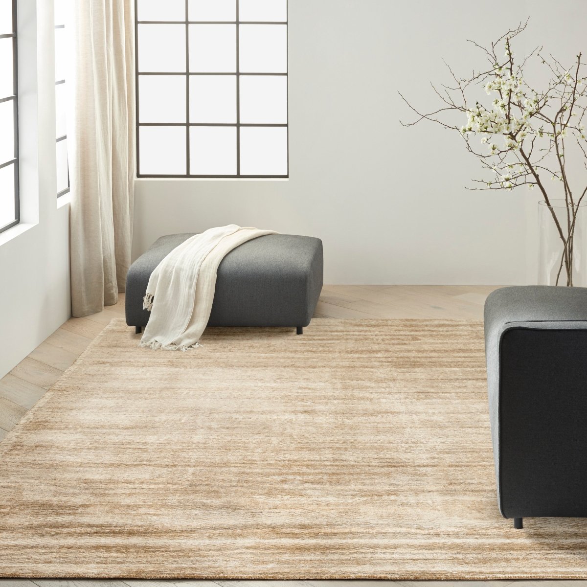 Calvin Klein Home Valley Vll01 Gold Rug.