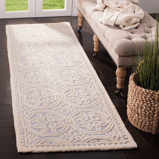 Safavieh Cambridge Cam123A Light Blue / Ivory Rugs
