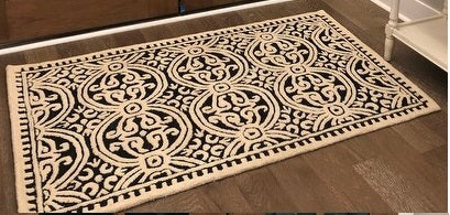 Safavieh Cambridge Cam123E Black/Ivory Rug