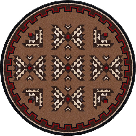 American Dakota Cami Blanket Brown Rug
