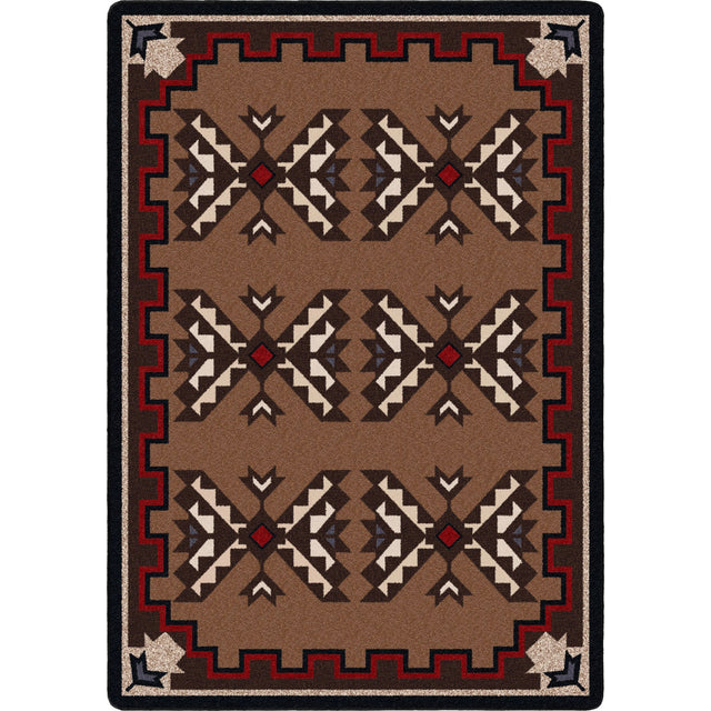 American Dakota Cami Blanket Brown Rug