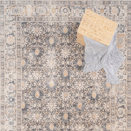 Capel Arron-Keshan 3401 Dusty Blue Linen Rug.