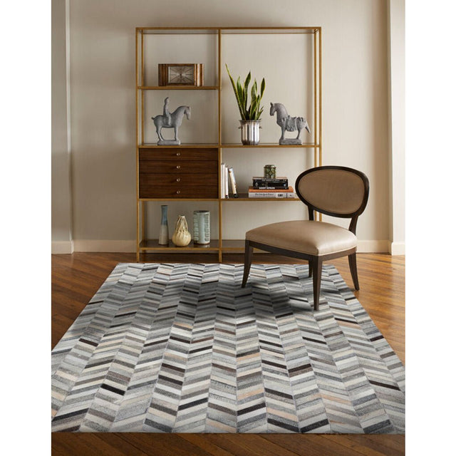 Capel Butte-Arrowhead 3676 Ash Multi Rug.