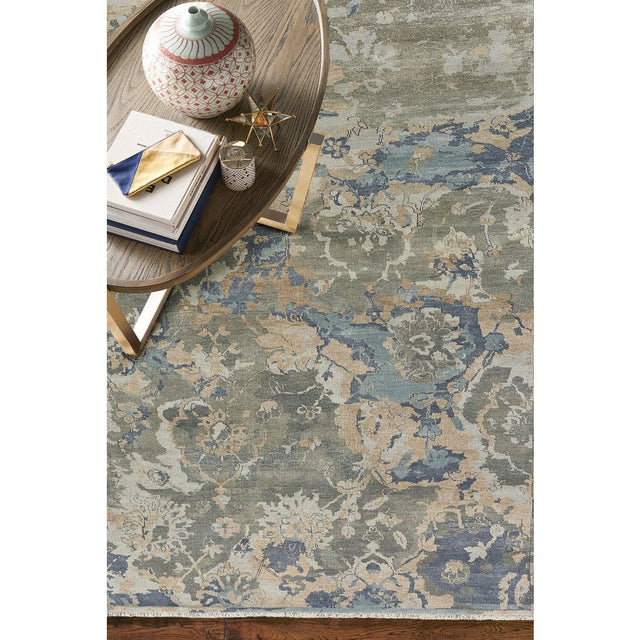 Capel Ellerbe 1095 Azure Multi Rug.