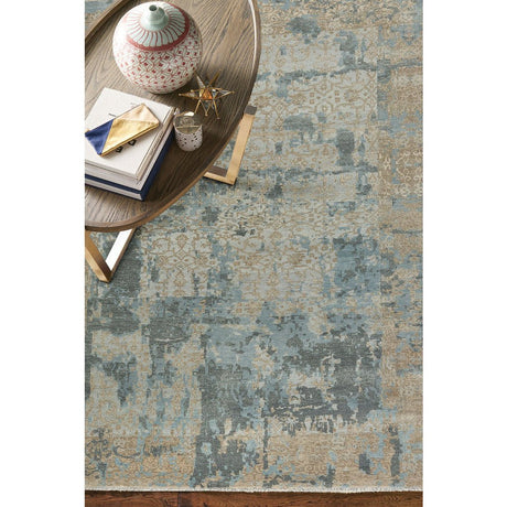 Capel Ellerbe 1095 Tan Blue Rug.