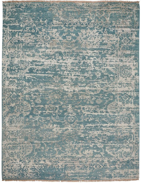 Capel Jain 1201 Med. Blue Rug.