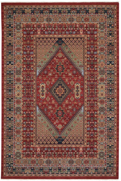 Capel Kindred-Heriz 3450 Sienna Green Rug.