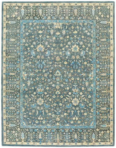 Capel Smyrna-Persian Cedars 3157 Blue Rug.