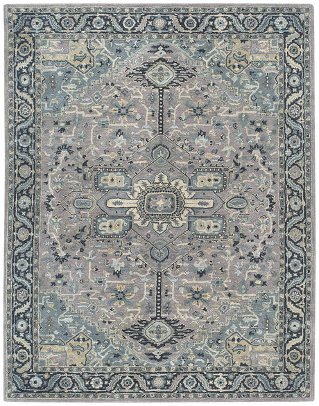 Capel Smyrna - Serapi 3158 Silver Azul Rugs - Capel - 3158rs03000500300