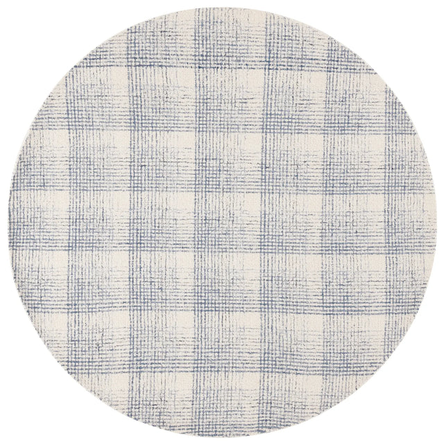 Safavieh Ebony 6'-0" x 6'-0" Rug in Ivory / Blue