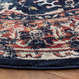Safavieh Charleston 5'-0" x 5'-0" Rug in Navy / Red