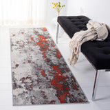 Safavieh Adirondack 2'-6" x 10'-0" Rug in Orange / Grey