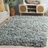 Safavieh Rio Shag 4'-0" x 6'-0" Rug in Light Green