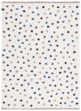 Safavieh Calico Shag 4'-0" x 6'-0" Rug in Ivory / Taupe