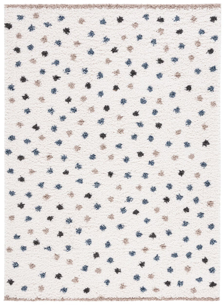 Safavieh Calico Shag 4'-0" x 6'-0" Rug in Ivory / Taupe