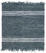 Safavieh Vintage Leather 6'-0" x 6'-0" Rug in Grey / Ivory