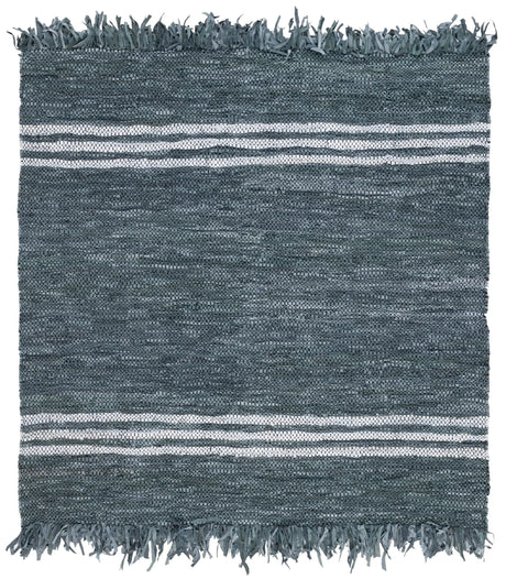 Safavieh Vintage Leather 6'-0" x 6'-0" Rug in Grey / Ivory