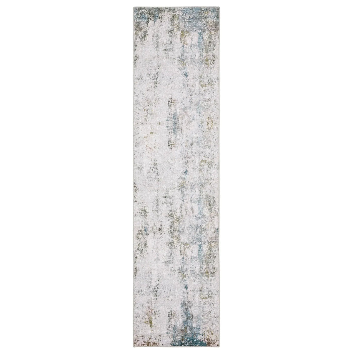 Oriental Weavers Machine Washable Malibu Mal06 Ivory/ Blue Rug - runner