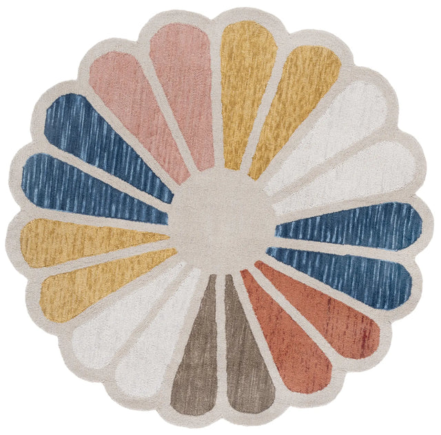 Safavieh Novelty 6'-0" x 6'-0" Rug in Beige / Blue