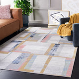 Safavieh Bayside 4'-0" x 6'-0" Rug in Ivory / Blue Rust