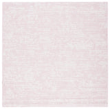 Safavieh Courtyard 6'-7" x 6'-7" Rug in Pink / Ivory