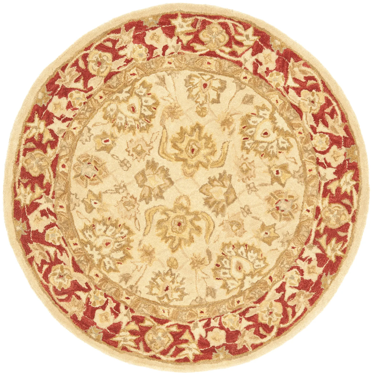 Safavieh Anatolia 4'-0" x 4'-0" Rug in Ivory / Red