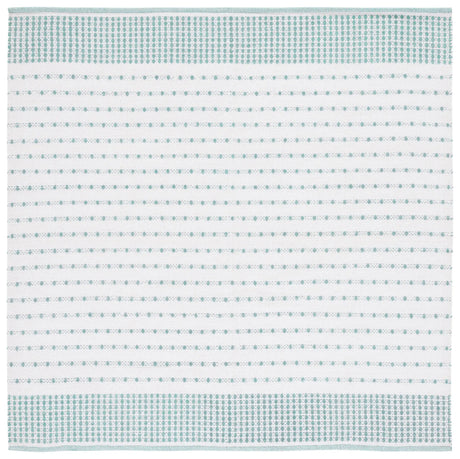 Safavieh Montauk 6'-0" x 6'-0" Rug in Aqua / Ivory