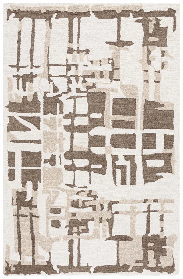 Safavieh Ebony 4'-0" x 6'-0" Rug in Ivory / Brown