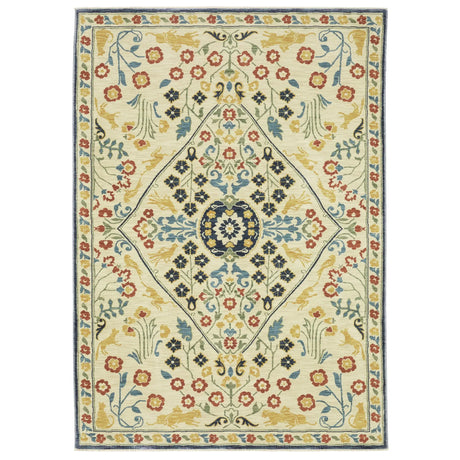 Oriental Weavers Sphinx Francesca Fr06B Ivory/ Multi Rug - main flat
