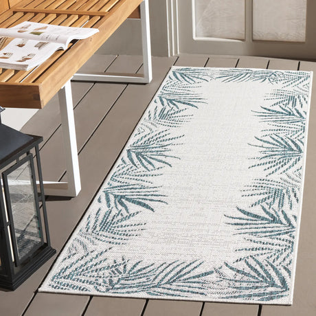 Safavieh Beach House 2'-2" x 10'-0" Rug in Blue / Ivory