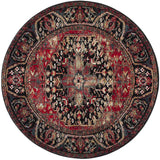 Safavieh Vintage Hamadan 5'-3" x 5'-3" Rug in Red / Multi