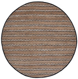 Safavieh Natural Fiber 7'-0" x 7'-0" Rug in Black / Natural
