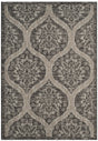 Safavieh Courtyard 5'-3" x 7'-7" Rug in Black / Grey